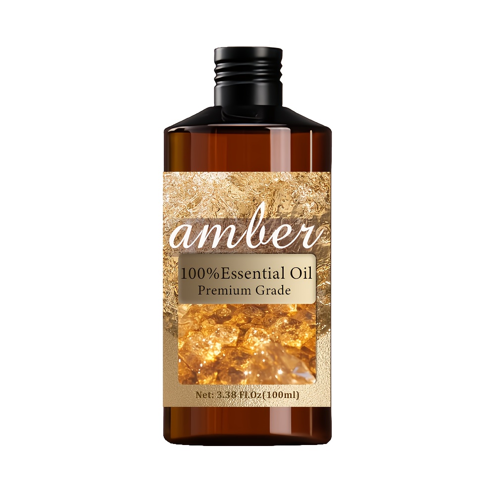 Image of Amber Essential Oil - Extremely , Essential Oil - Moisturizing, Long-lasting Scent, Suitable For Skin, Hair, Nail Care, Bath, Unisex - Massage Oil