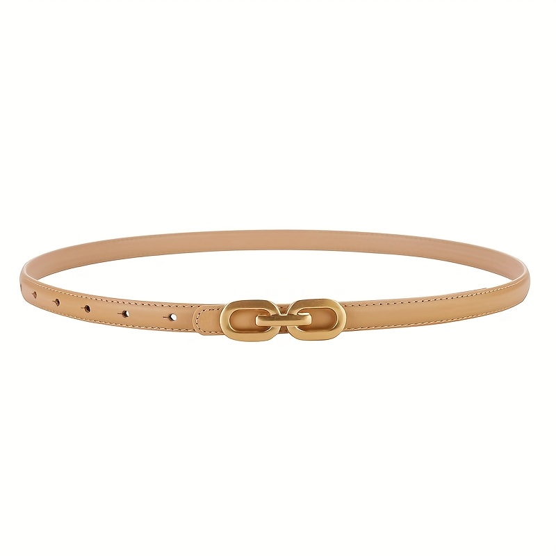 skinny belt women golden thin belts women versatile - Temu