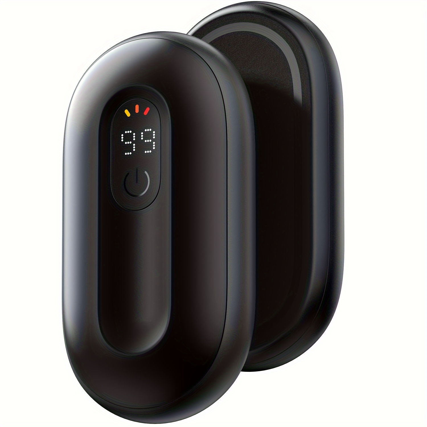 TEMU Magnetic 2-in-1 Hand Warmer, Rechargeable Double-sided Temperature Heating Model, With Built- Display Screen, Portable Pocket Hand Warmer,