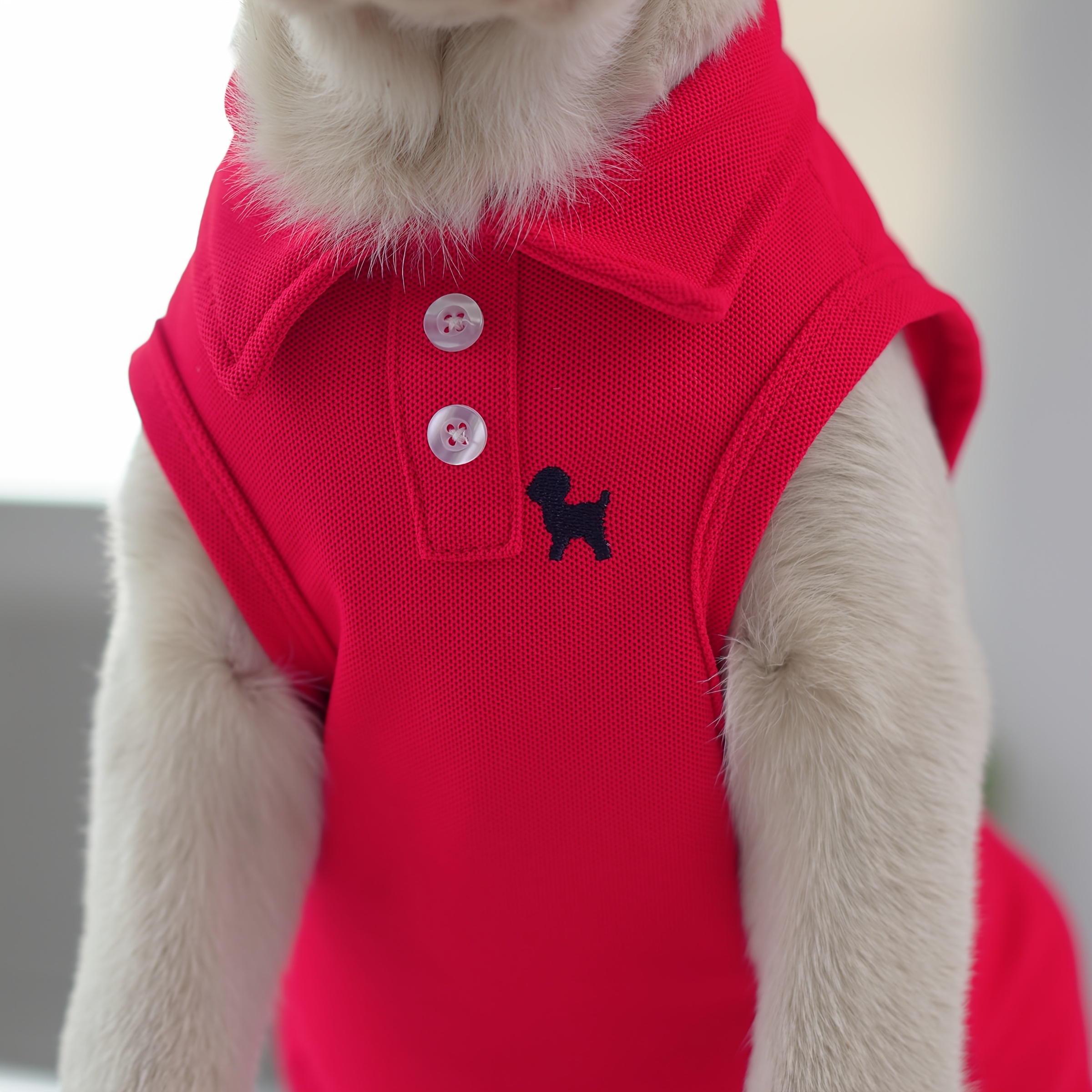 E-shop Schönes Hundekleidung Hemd - Weiches und Atmungsaktives Halsband-T-Shirt für Sommer und Herbst, Geeignet für Kleine und Mittelgroße Hunde und