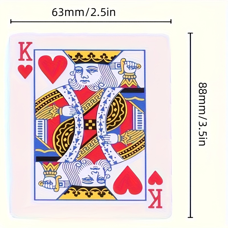 Premium Playing Cards Set, 4 Decks, Durable Plastic Coated