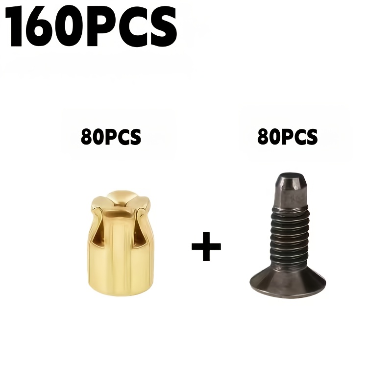 TEMU 36/160/230 pièces Inserts d'expansion de charnière réutilisables encastrés, Jeu d'écrous pré-encastrés, Écrous M4 pré-encastrés, Pièces de