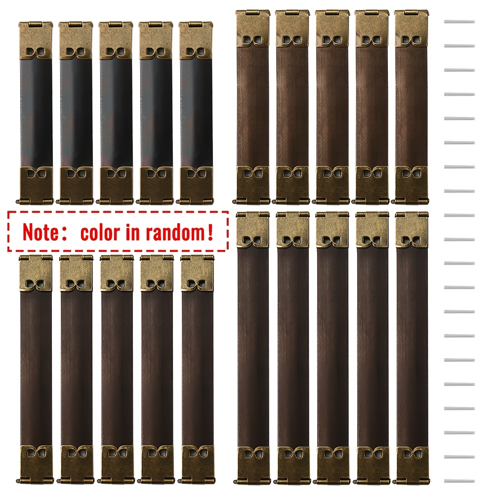TEMU 20pcs Metal Internal With Pins For Leather Squeeze Coin Purse Diy Handbag Hinges, Leather Craft Accessories, The Random