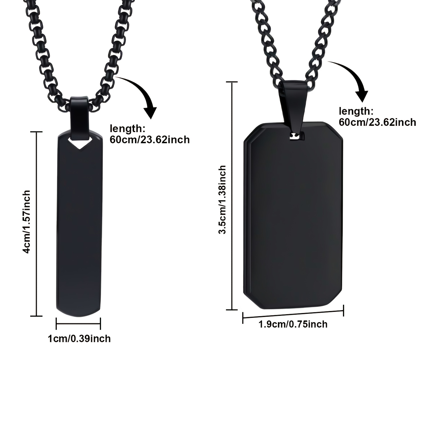 Personalized Stainless Steel Pendant Necklace