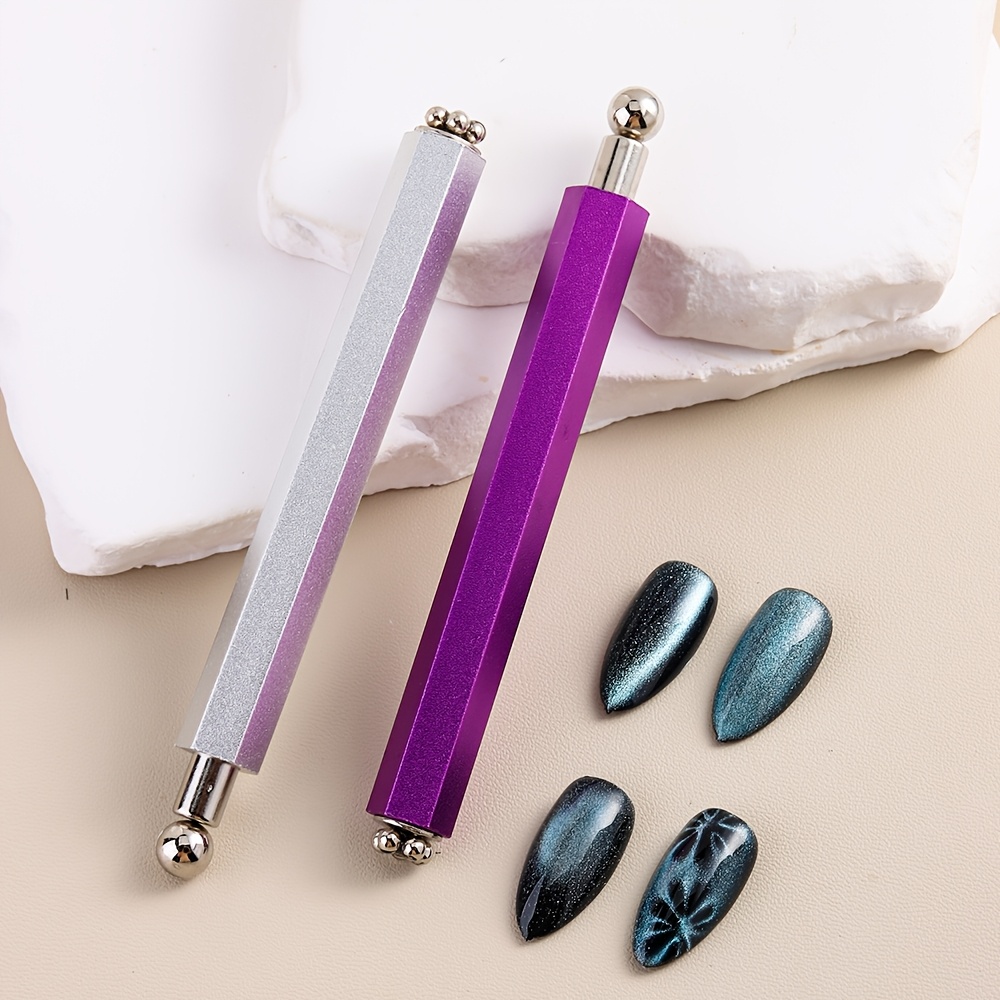 3-in-1 Double-Headed Hexagonal Cat-Eye Nail Magnet Tool