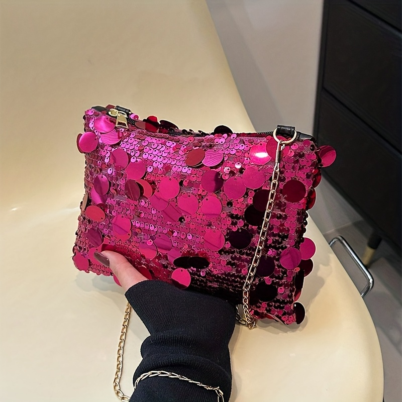 E-shop Eine stylische Handtasche und Umhängetasche mit Pailletten, geeignet für Partys, Ausflüge, Urlaub, Shopping und den täglichen Gebrauch, die