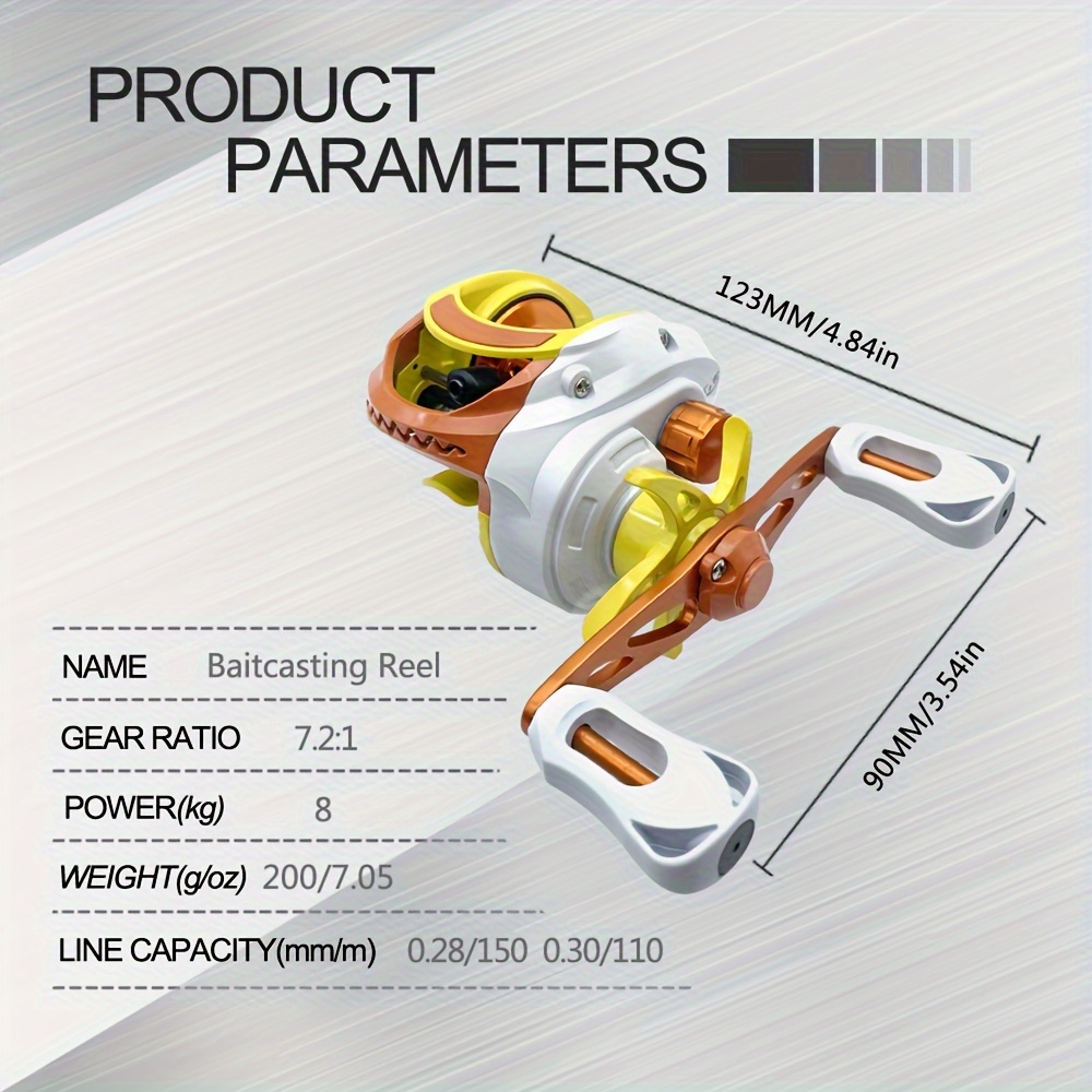 7.2 oz baitcasting reel Lew's MACH 2 baitcasting reel 7 2 1