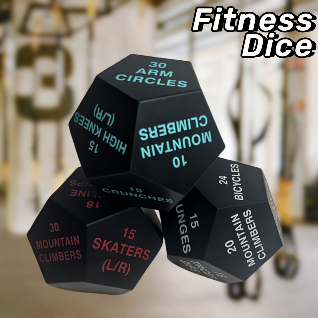 

1pc 12 Sides Fitness Decision Dice, Suitable For Body Training, Workout