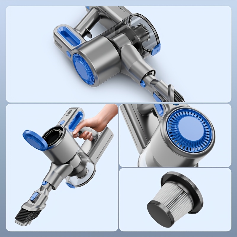 Image of Handheld Vacuum Cleaner 38000pa Cordless Handheld Vacuum Cleaner 2-in-1 Mini Handheld Vacuum Cleaner With Brushless Motor For Car, Home, Kitchen, And Pet Hair During Cleaning
