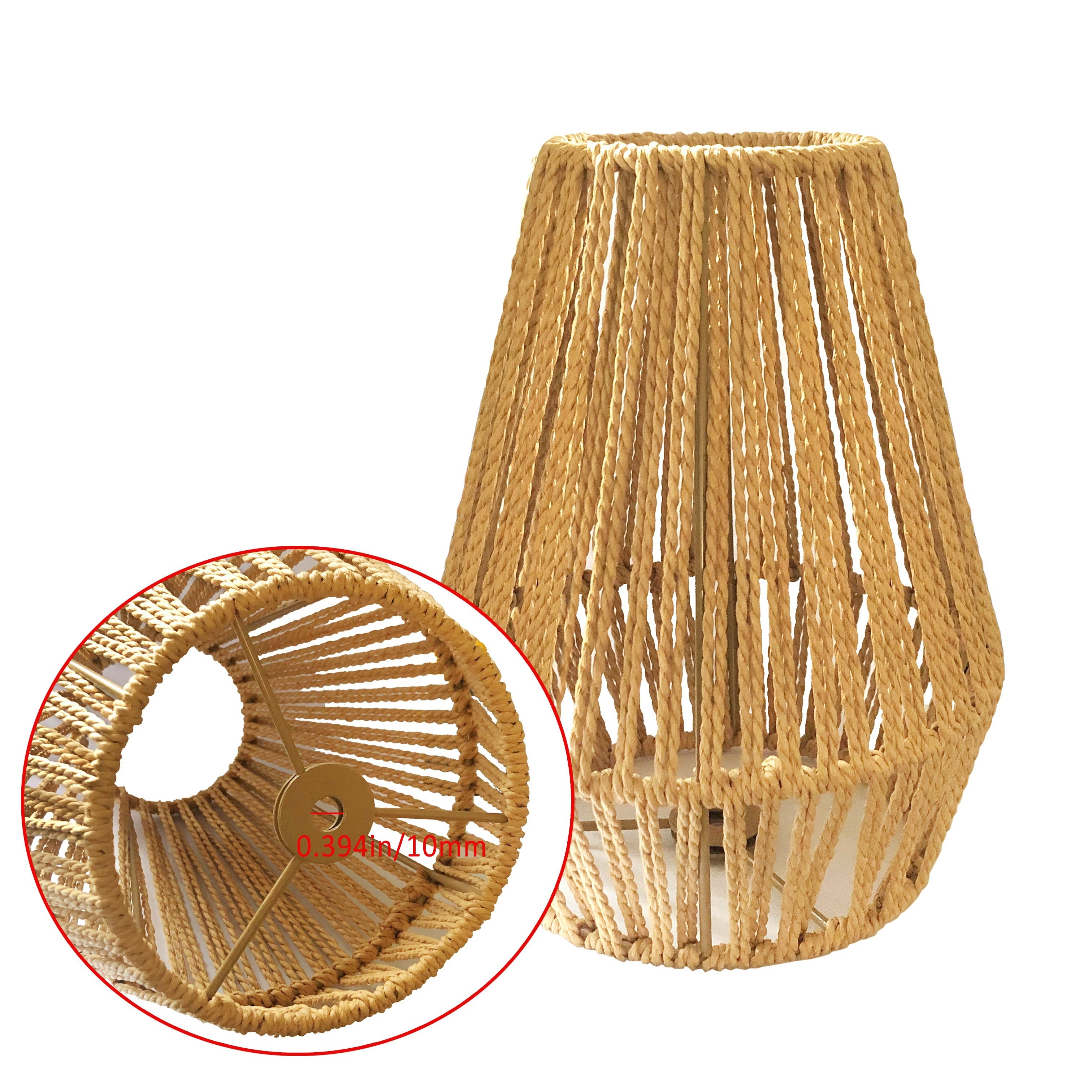 Lamps with store wicker shades