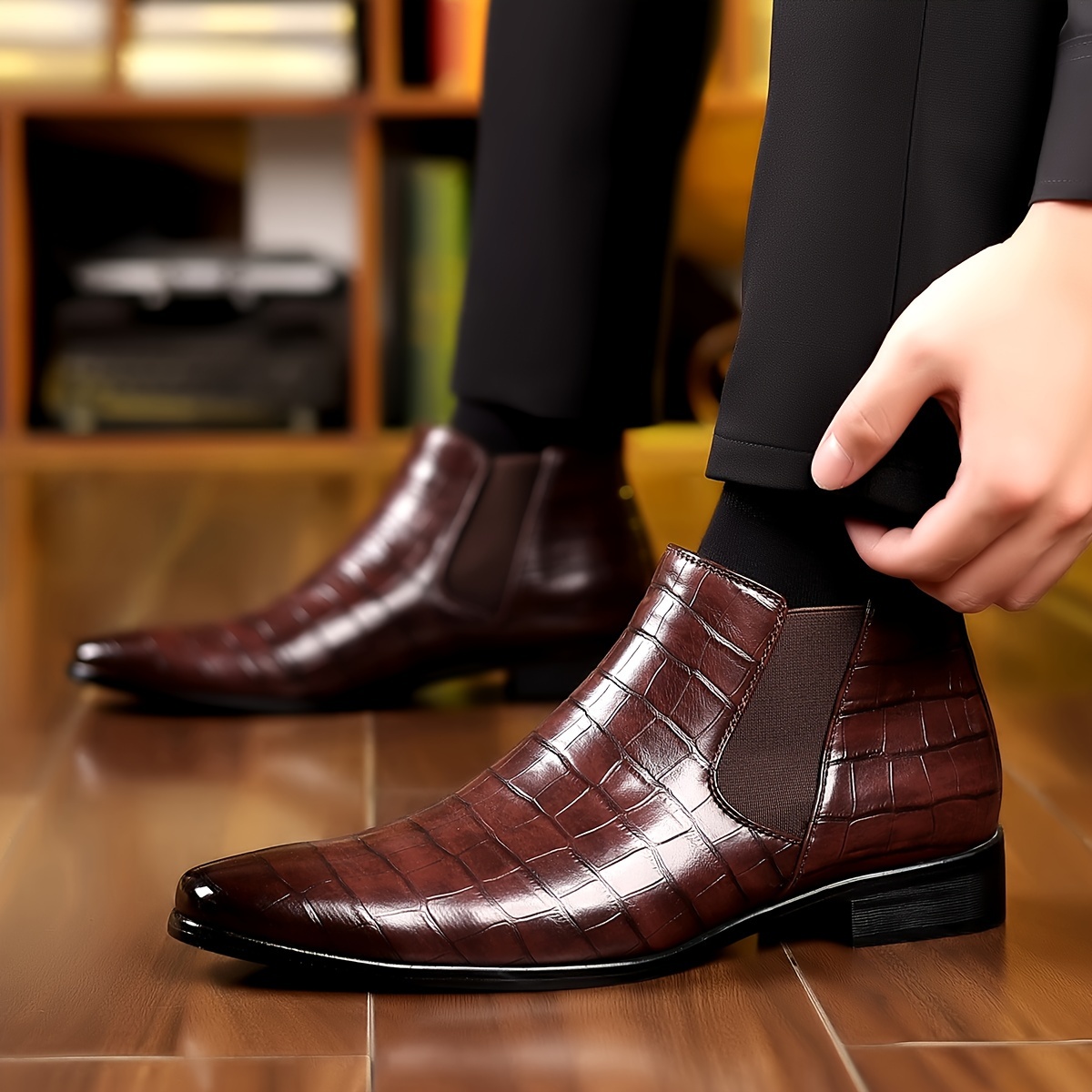 Calzado Botines Italianos Botines Italianos De Cuero Genuino Para