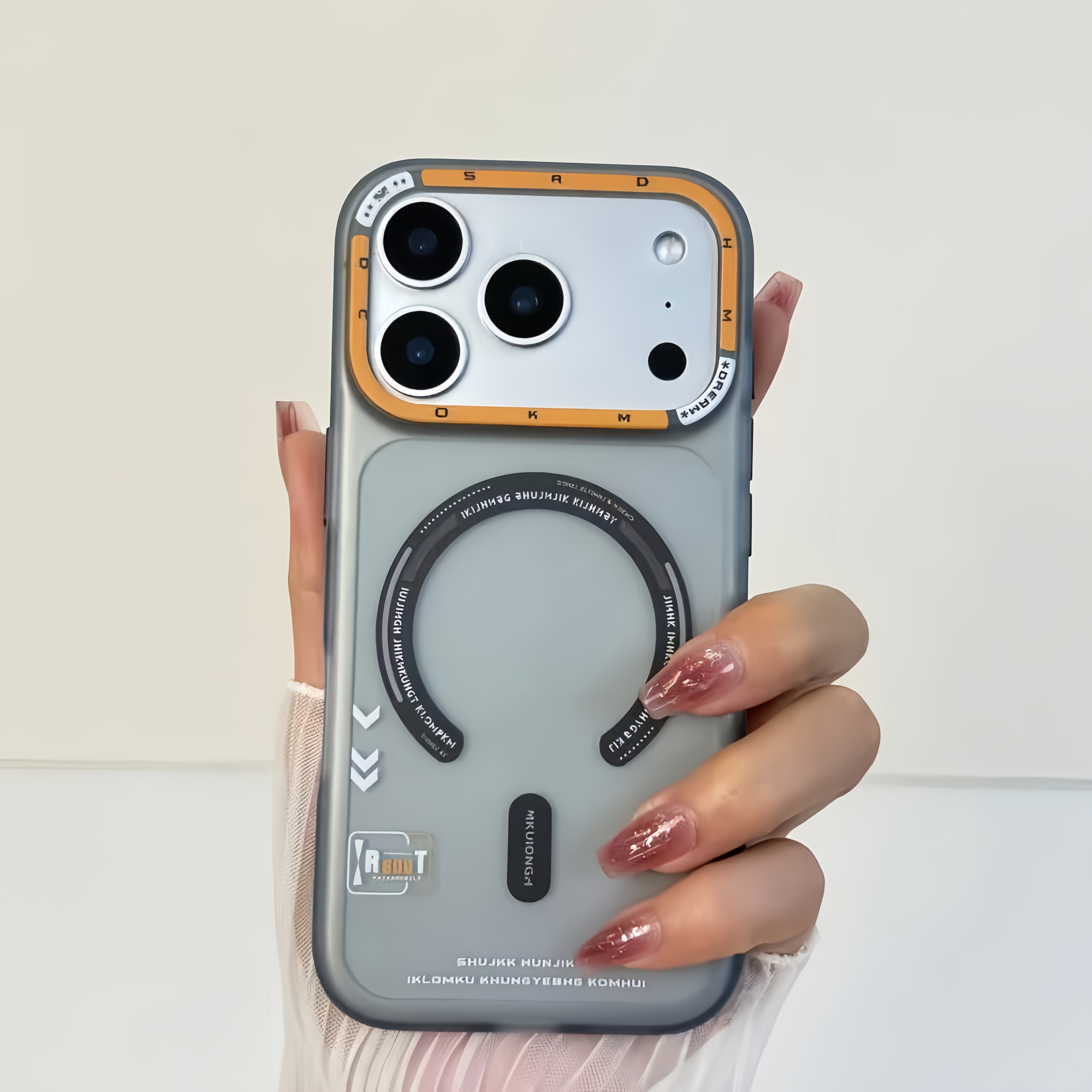TEMU Phone Case: Brand New Iphone 17 Series Semi-translucent Matte Phone Case, With Built-in Strong , Dual-sided Feel Design, Compatible With Iphone