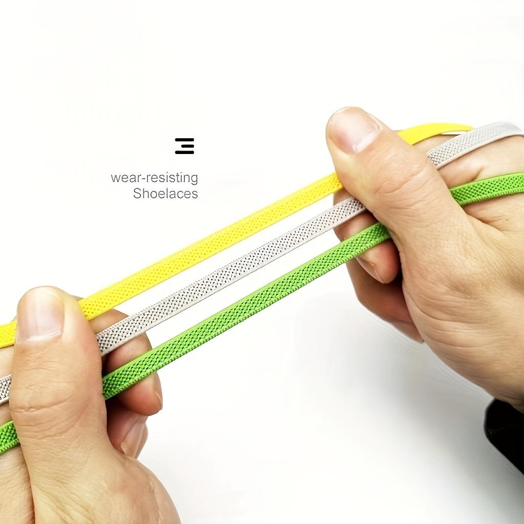 2/4pcs Lazy No-Tie Shoelaces for Men and Women, Easy Clip-On Elastic Laces, Durable Polyester & Spandex Material, Secure Snap Fastener Shoe Laces for Sports Shoes