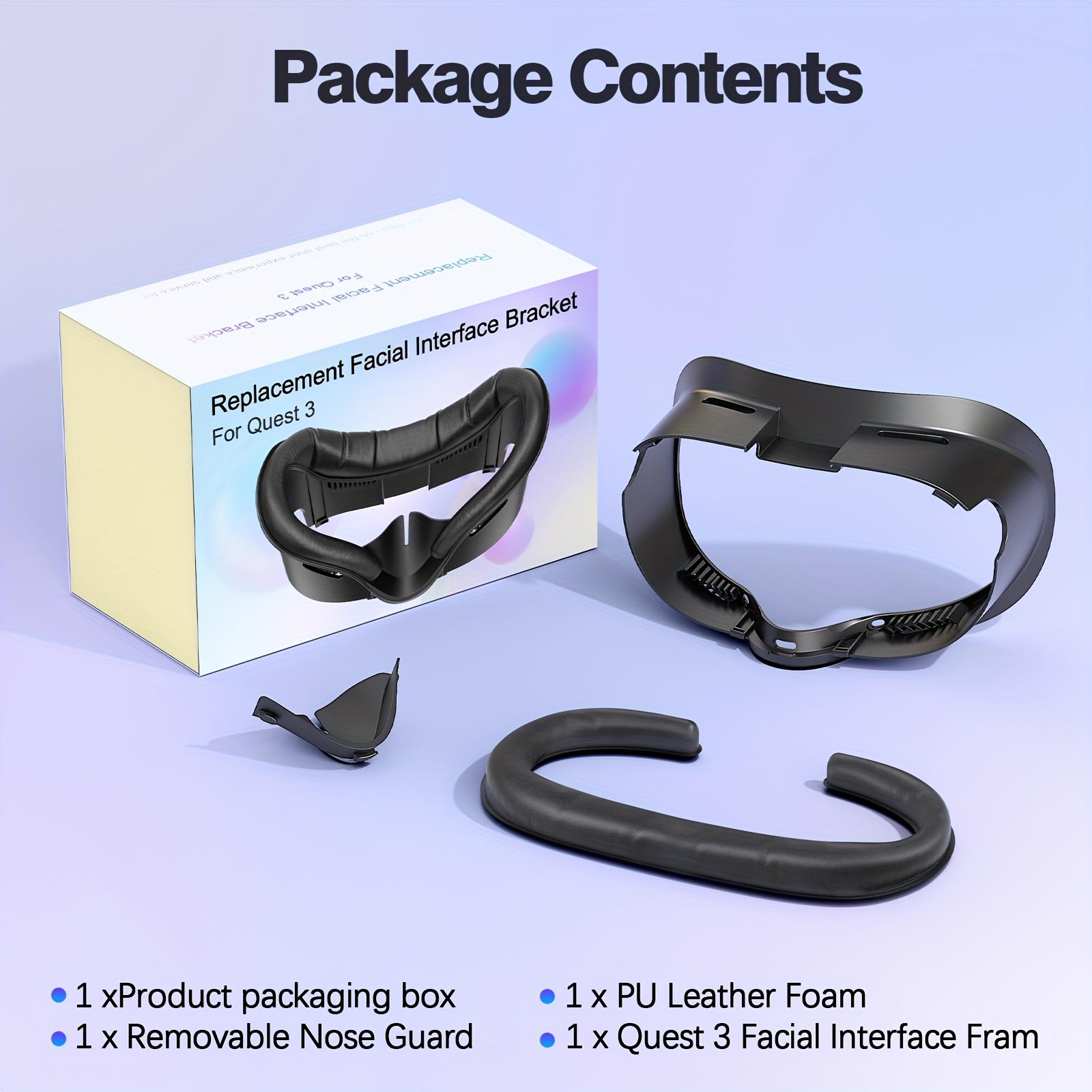 facial interface face cover pad compatible oculus quest Temu