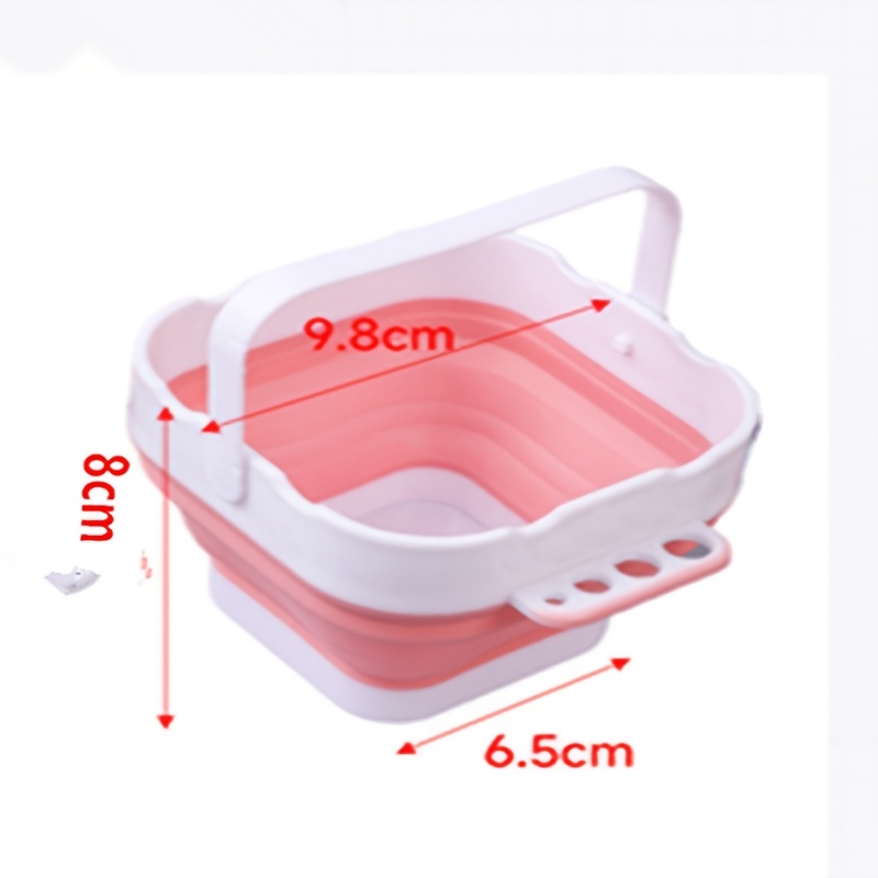 Image of 1pc Mini Foldable Color Mixing And Brush Washing Bucket, Small Portable Handheld Brush Washer For Art Students' Sketching And Painting
