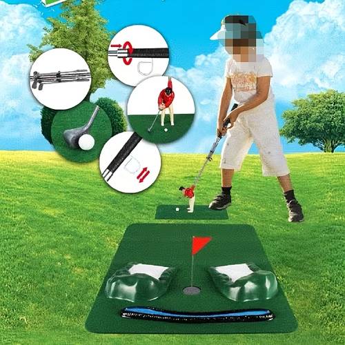 30pcs outdoor mini golf game set portable indoor golf swing stick golf set party games
