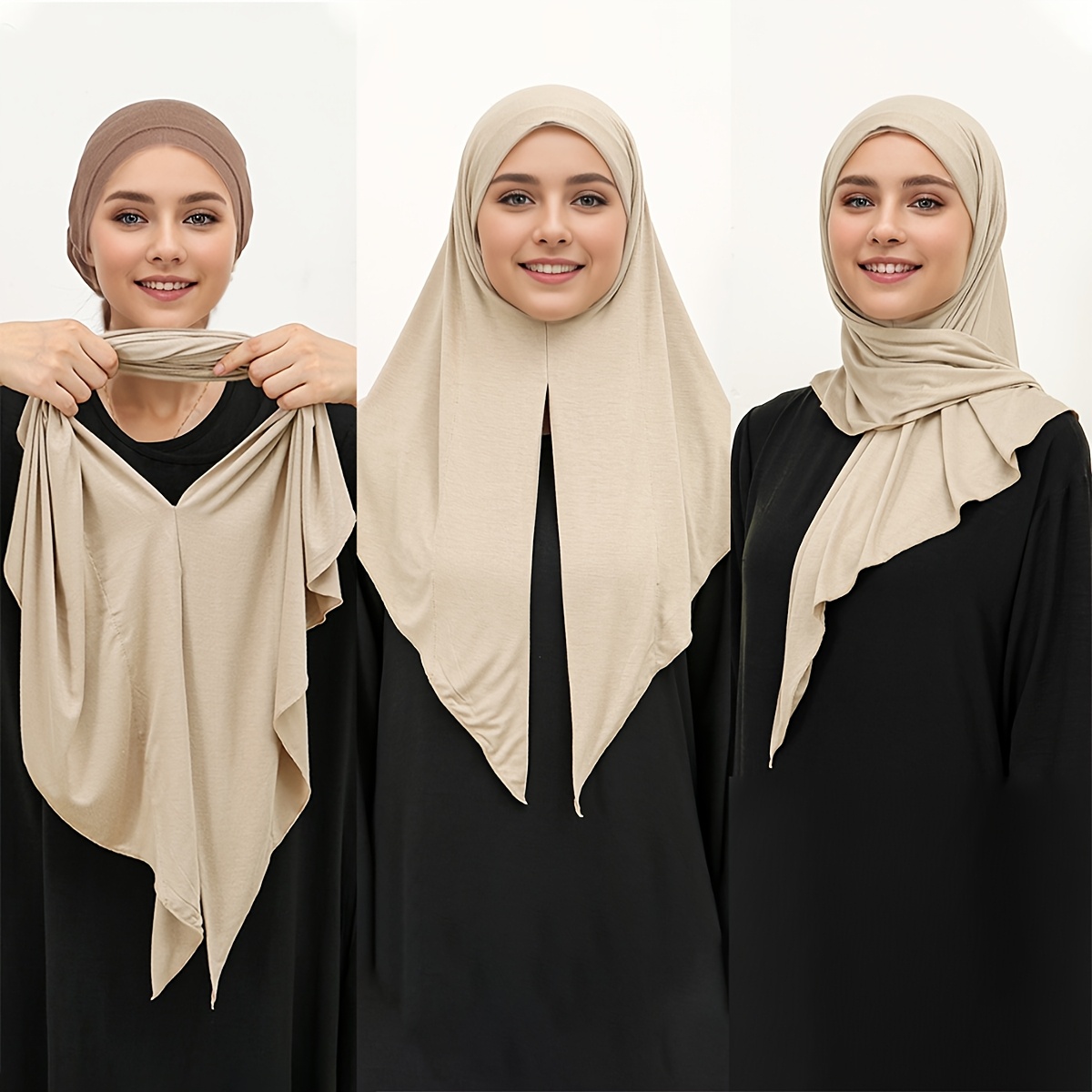 

Elegant Breathable Scarf For Women - Soft, Windproof & Sun-protective | Outdoor Activities, Family Gatherings & | In Khaki, Gray, White, Navy, Black