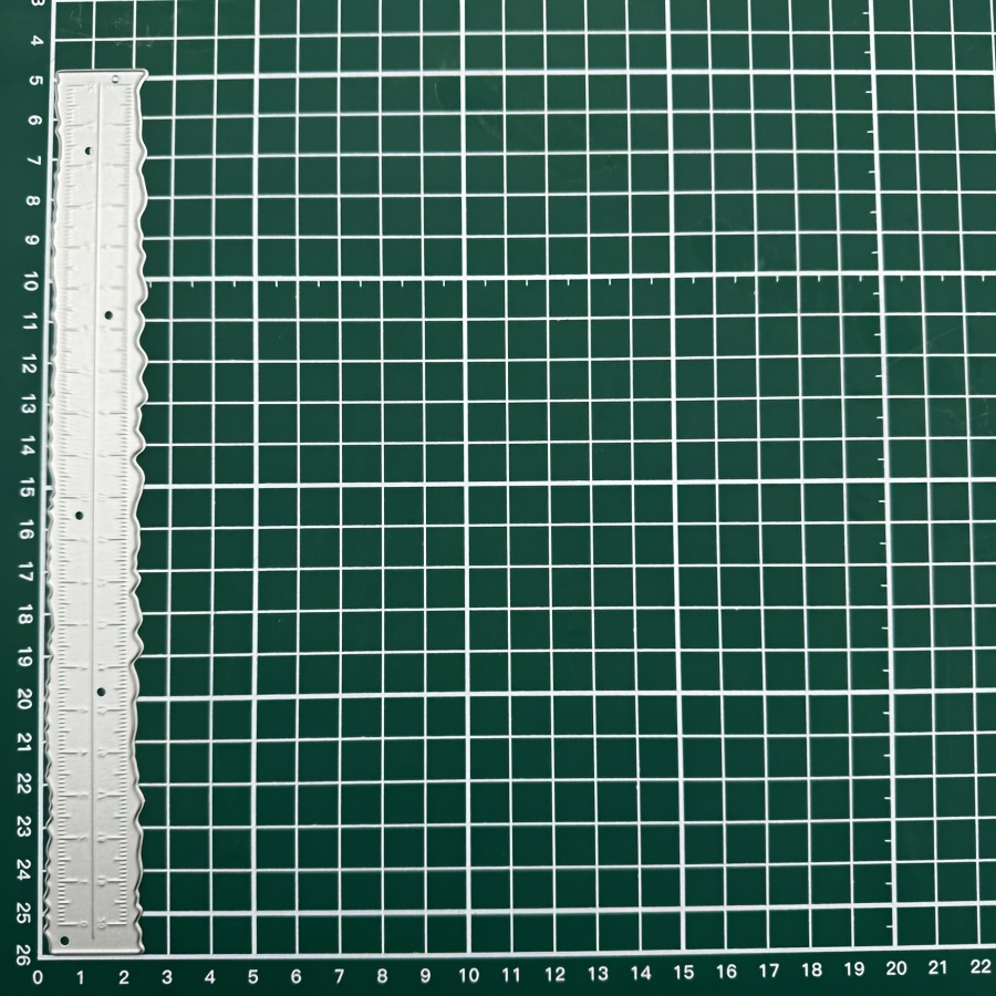 Rectangular Irregular Edge Ruler Metal Cutting Dies For Scrapbooking Card Making Stencils