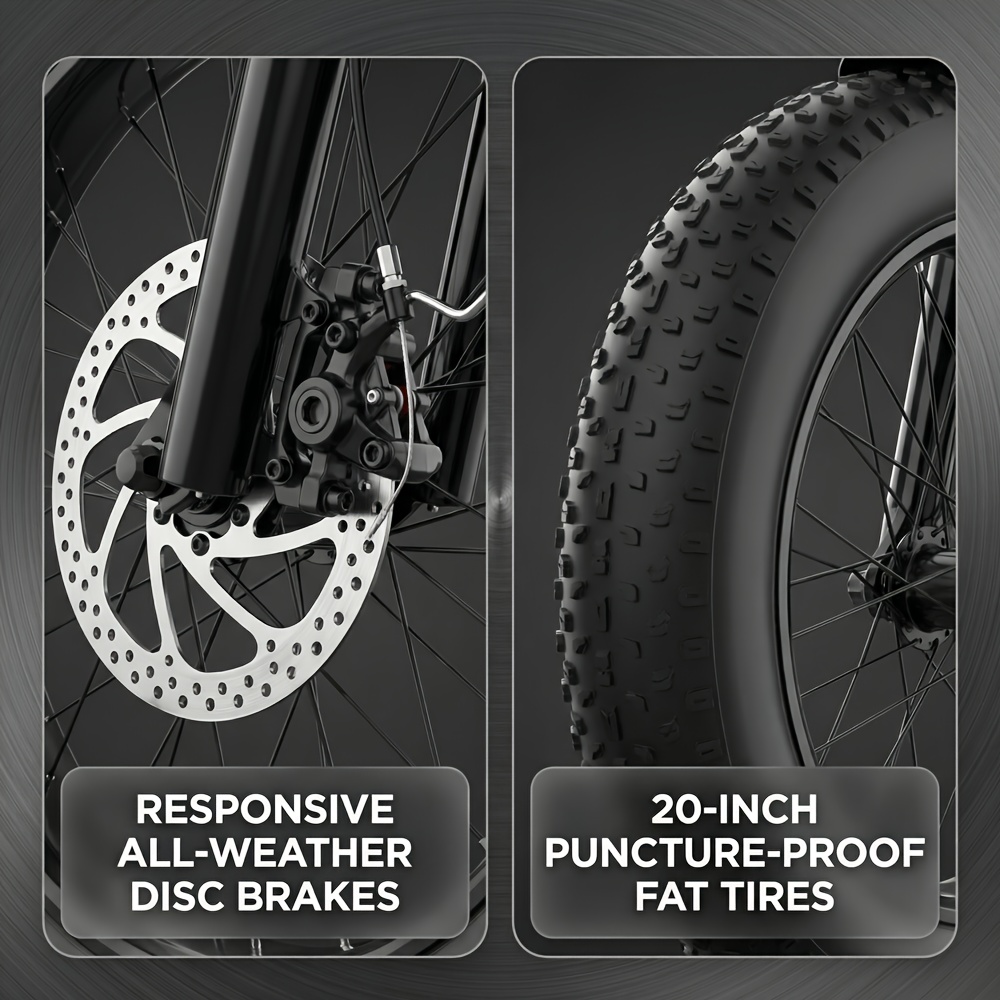 749W Peak Motor, 48V15AH, 37 Mile Range &27.9MPH High-Speed, 20