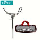 1pc adjustable single leg fishing rod holder 304 stainless steel saltwater shore fishing pole stand with multi angle clamp durable rig holder for rock
