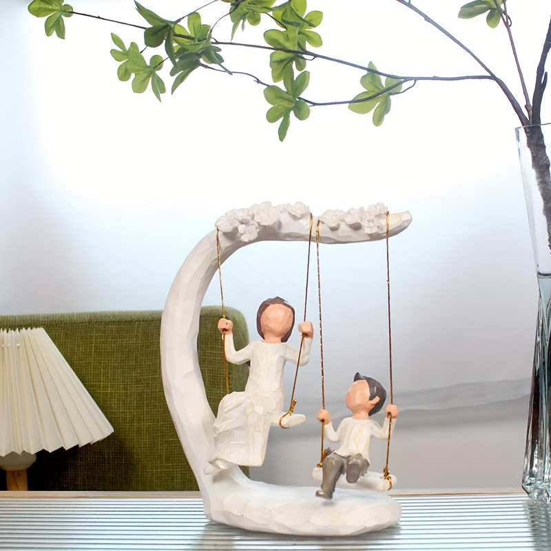 

Swing Mother And Child Tabletop Ornaments Art Style Tabletop Ornaments A Warm Field For Mother And Child To Swing Together