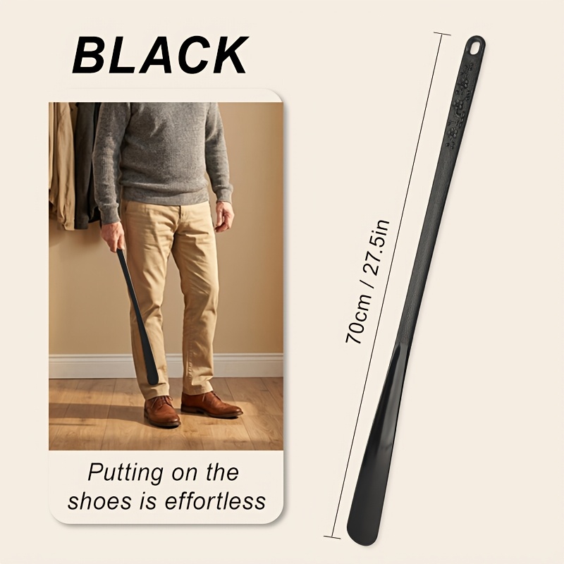 Image of Extended 70cm Shoe Horn, No-bending Shoe Assistant, Suitable For The Elderly And Pregnant Women, Hangable, , Non-scratching