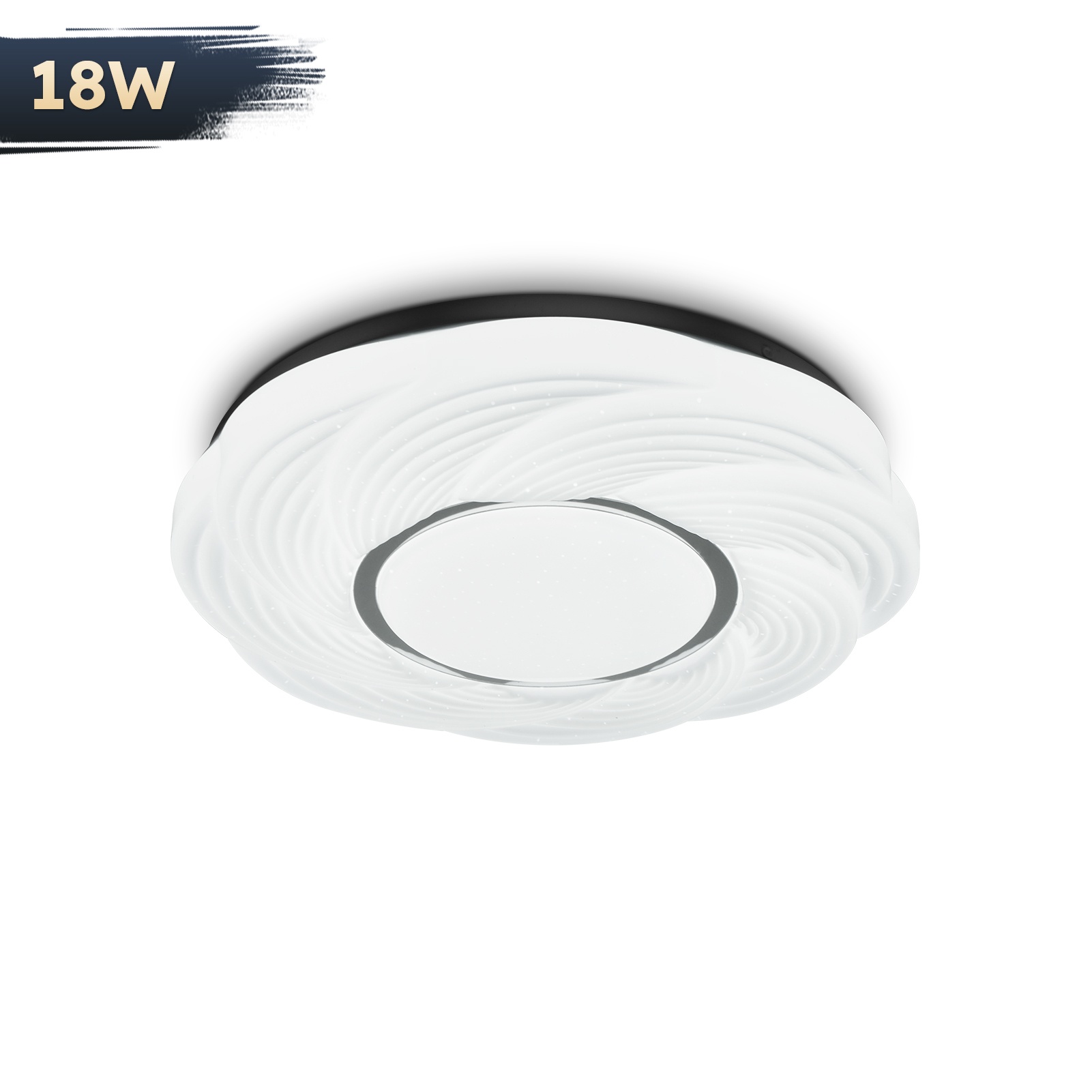 TEMU Lámpara de techo LED de 18W, lámpara de techo empotrada LED frío, lámpara de dormitorio LED estilo crema, baños de hotel, lámpara de habitación,