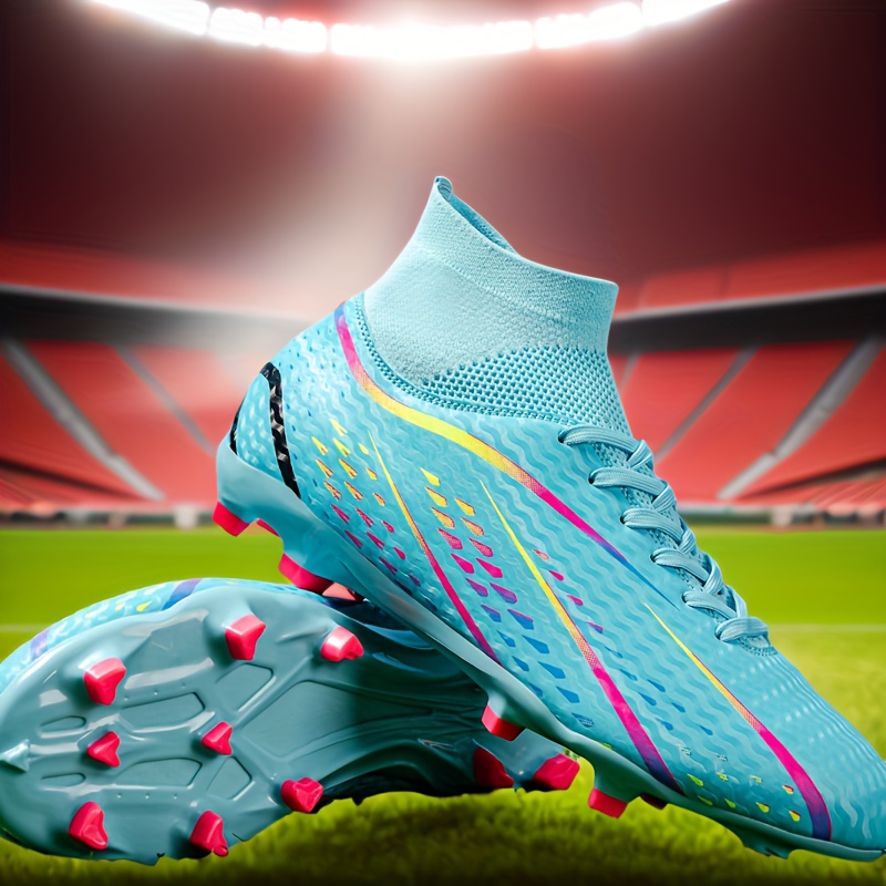 pair mens professional soccer cleats long spikes ag fg Temu