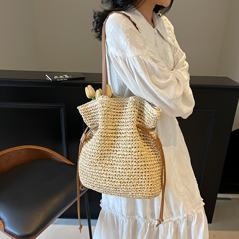 damen große kapazität bohemian gewebte handtasche Temu Germany