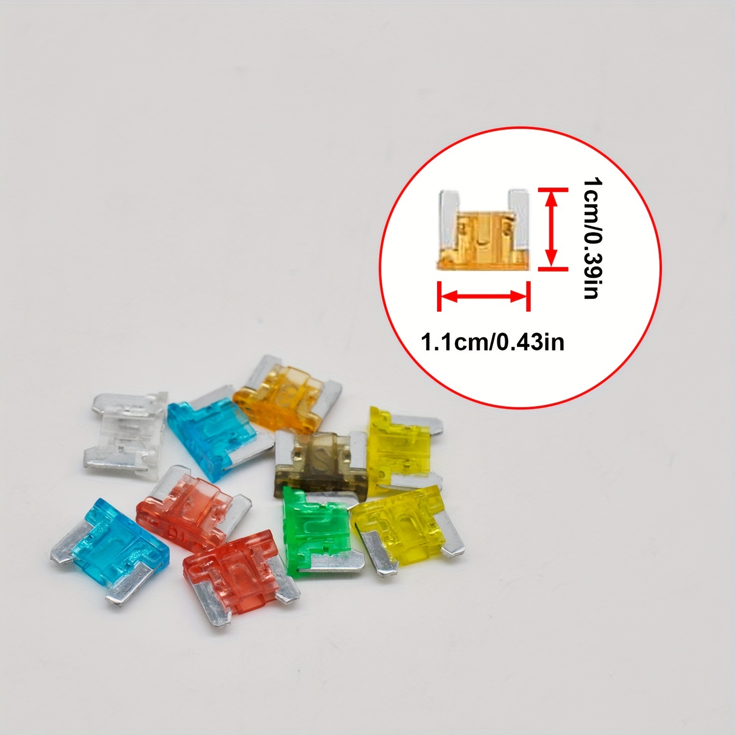10 ultra thin automotive fuses ranging from 5a to 30a blade type fuses for replacing fuses in cars boats trucks and suvs Product details 0