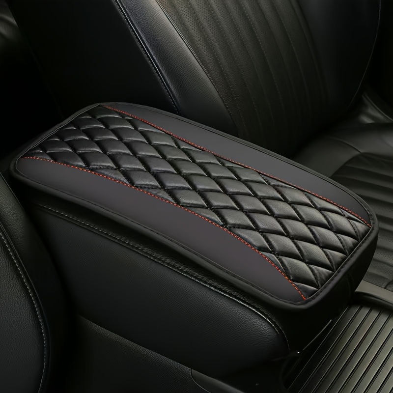 TEMU Interior Upgrade Faux Leather Dash Cover Armrest Pad, Center Console Pad With Memory Foam Protection - Universal Fit For 99% Car Models - Luxury