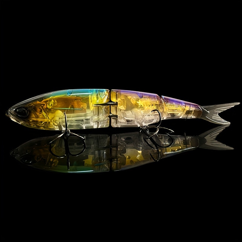 Image of Qqnal 1pc Sinking Wobbler, Artificial Hard Bait, Multi-jointed Swimbaits For Freshwater And Saltwater, Trolling Fishing Lure For Pike Minnow