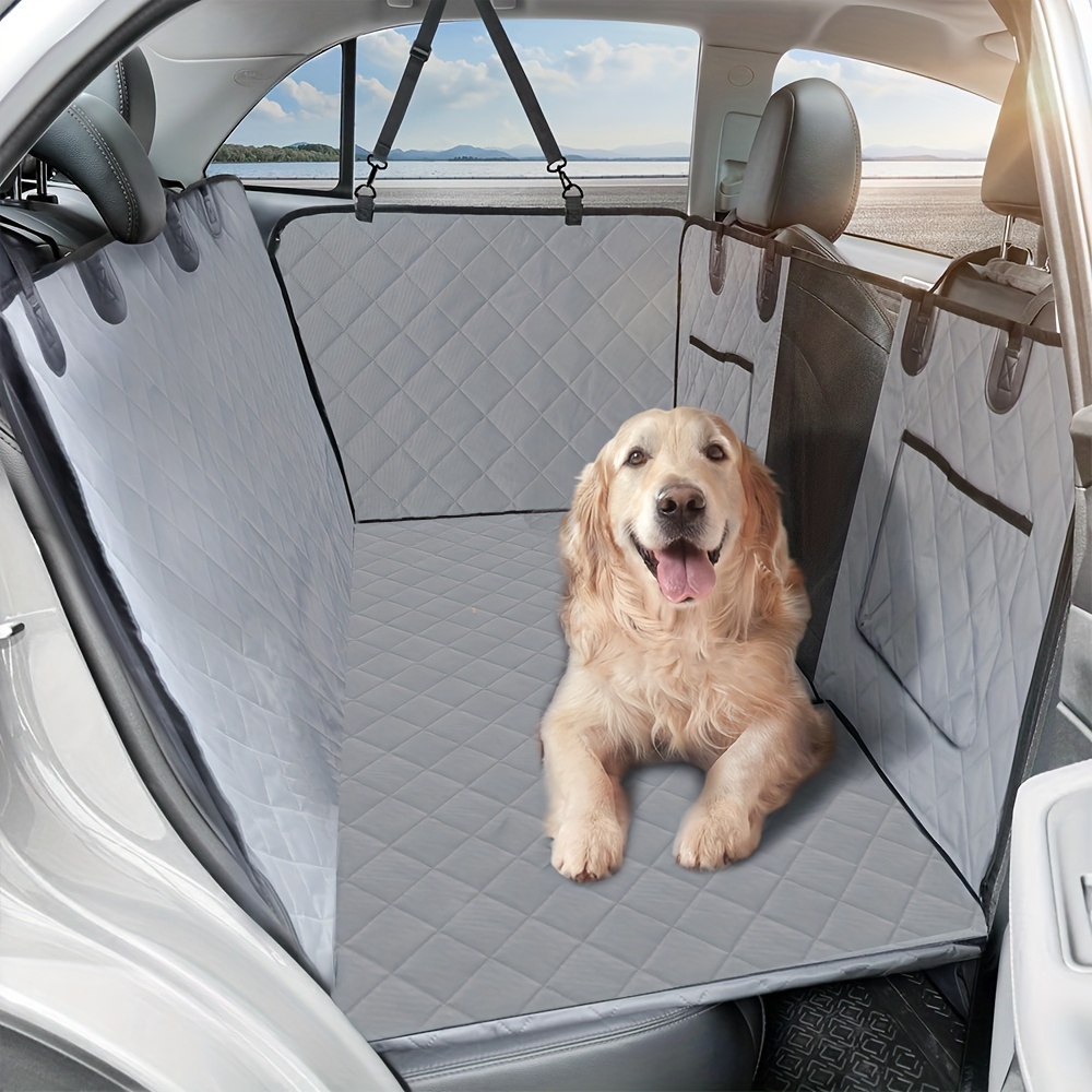 

Back Seat Extender For Dogs - Hard Bottom Dog Car Seat Cover For Back Seat Bed, Anti-scratch Dog Hammock For Car Travel, Backseat Portable Car Camping Pad For Suv And Truck