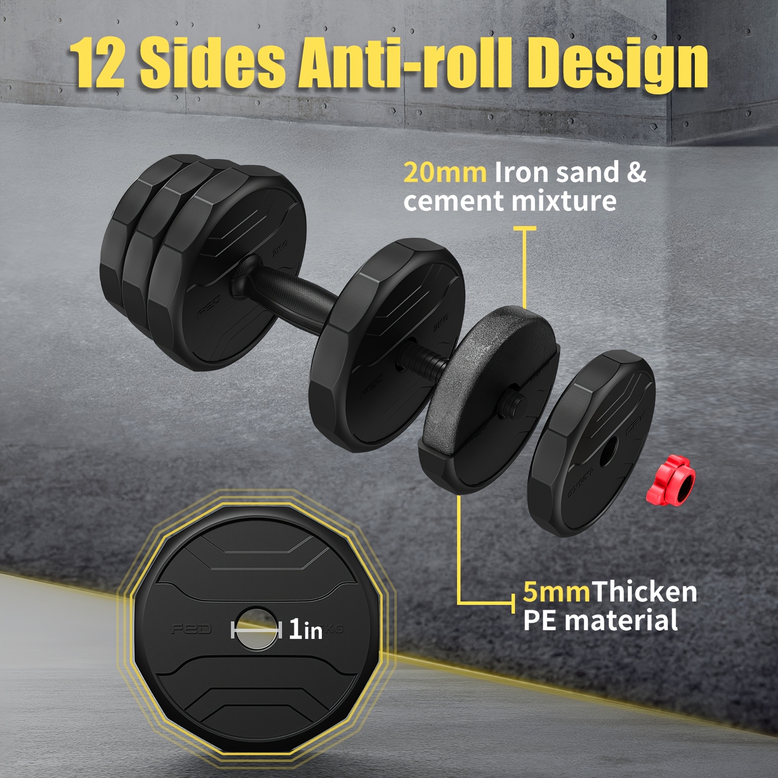 BCAN 55LB 4-in-1 Adjustable KettleBell