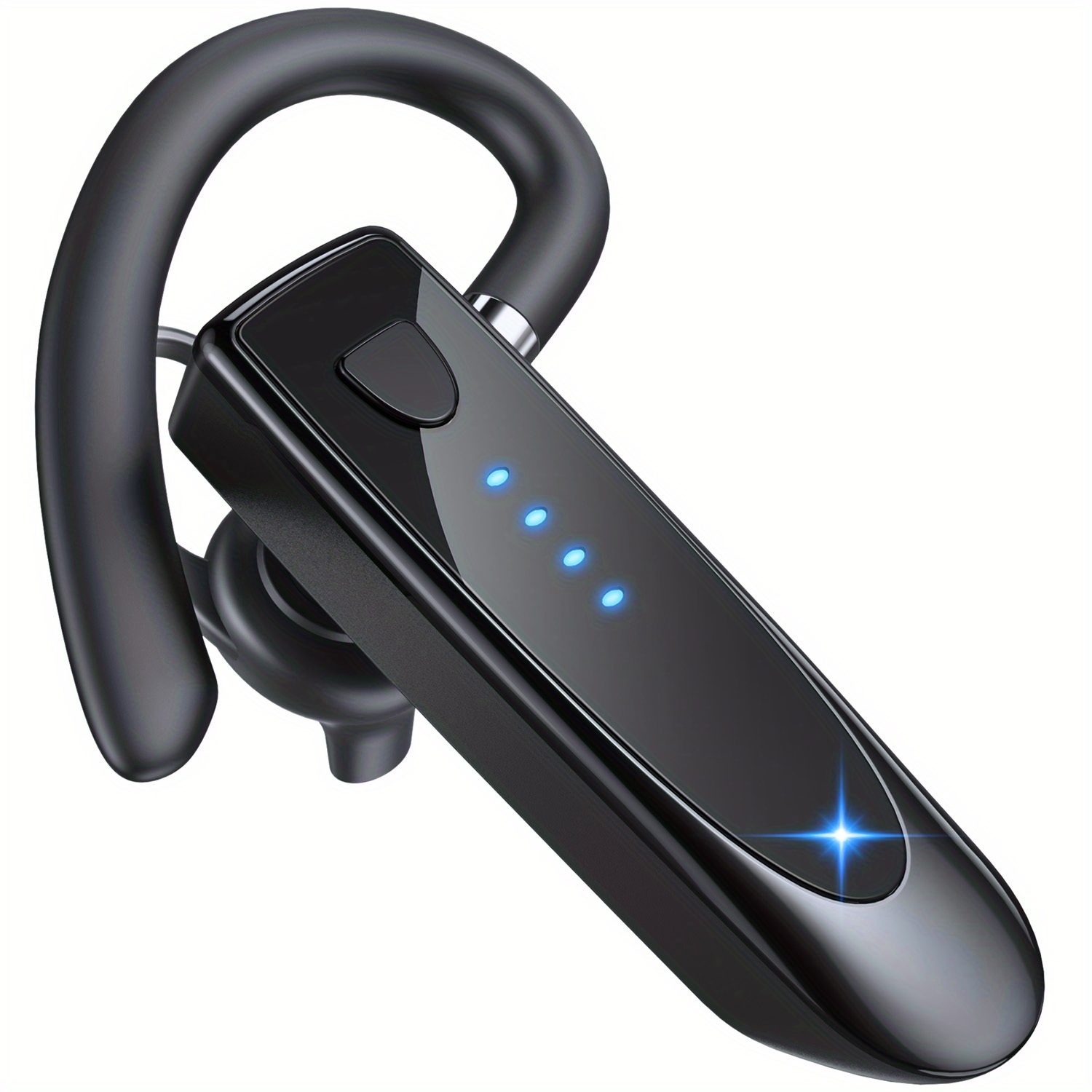 Image of 29hrs Wireless Headset, 180hrs Long Standby Time Built-in Mic Wireless Headphone, Connect To 2 Devices Clear Call Lightweight Wireless Earpiece For Office Trucker Driver