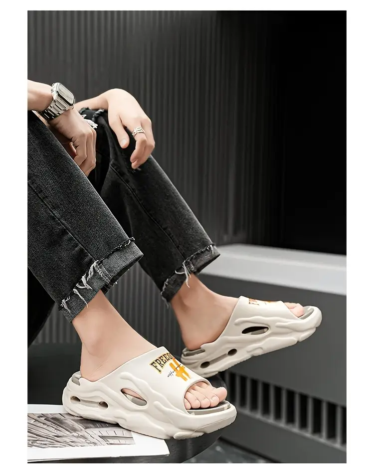 2024 trendy womens summer slides thick sole non slip durable eva sandals for outdoor beach wear Product details 2