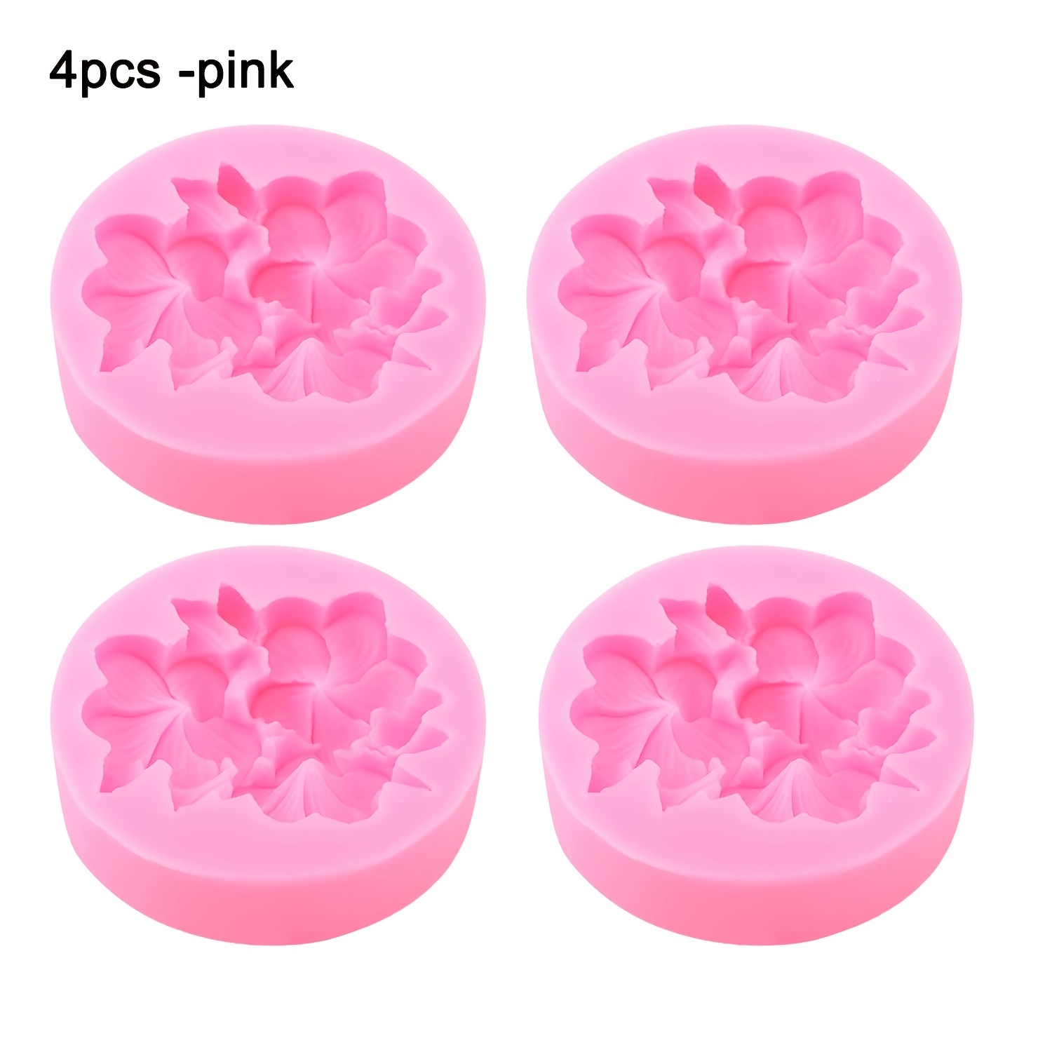 TEMU 2 pezzi/4 pezzi Stampi in silicone 3D a forma - per candele, , resina e di gesso | Set di stampi per artigianato e progetti decorativi
