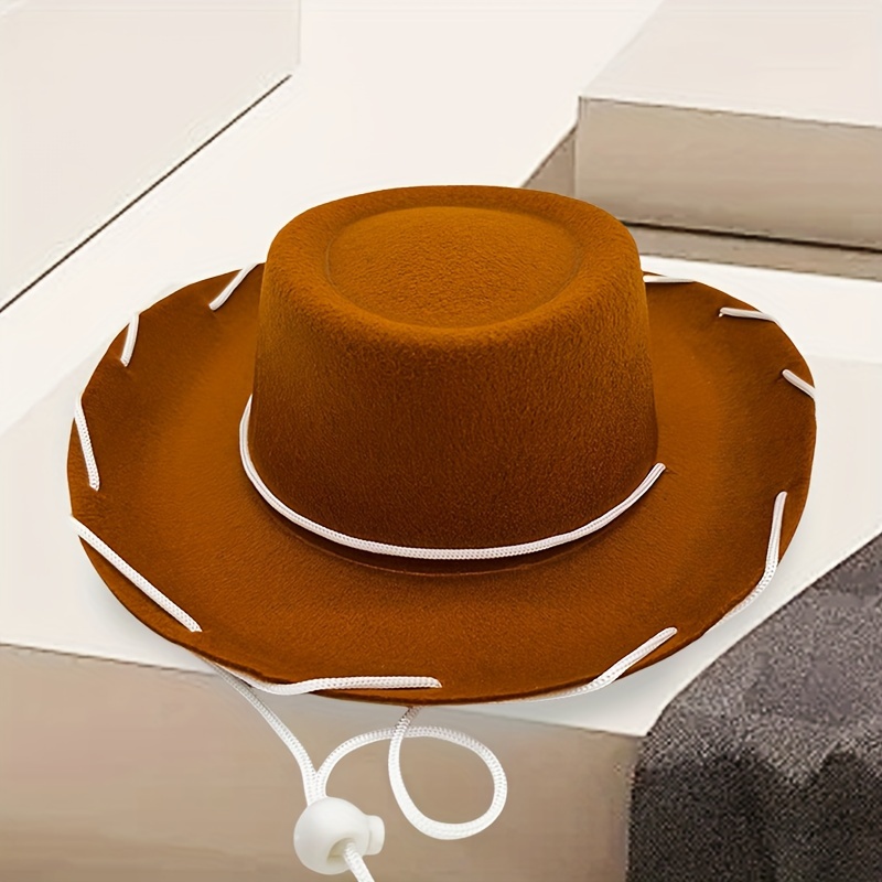 

1pc American Western Cowboy Hat, Lightweight And Breathable, Sun Protection , Suitable For Outdoor Activities, Summer Travel, And Seaside Vacations, Unisex.