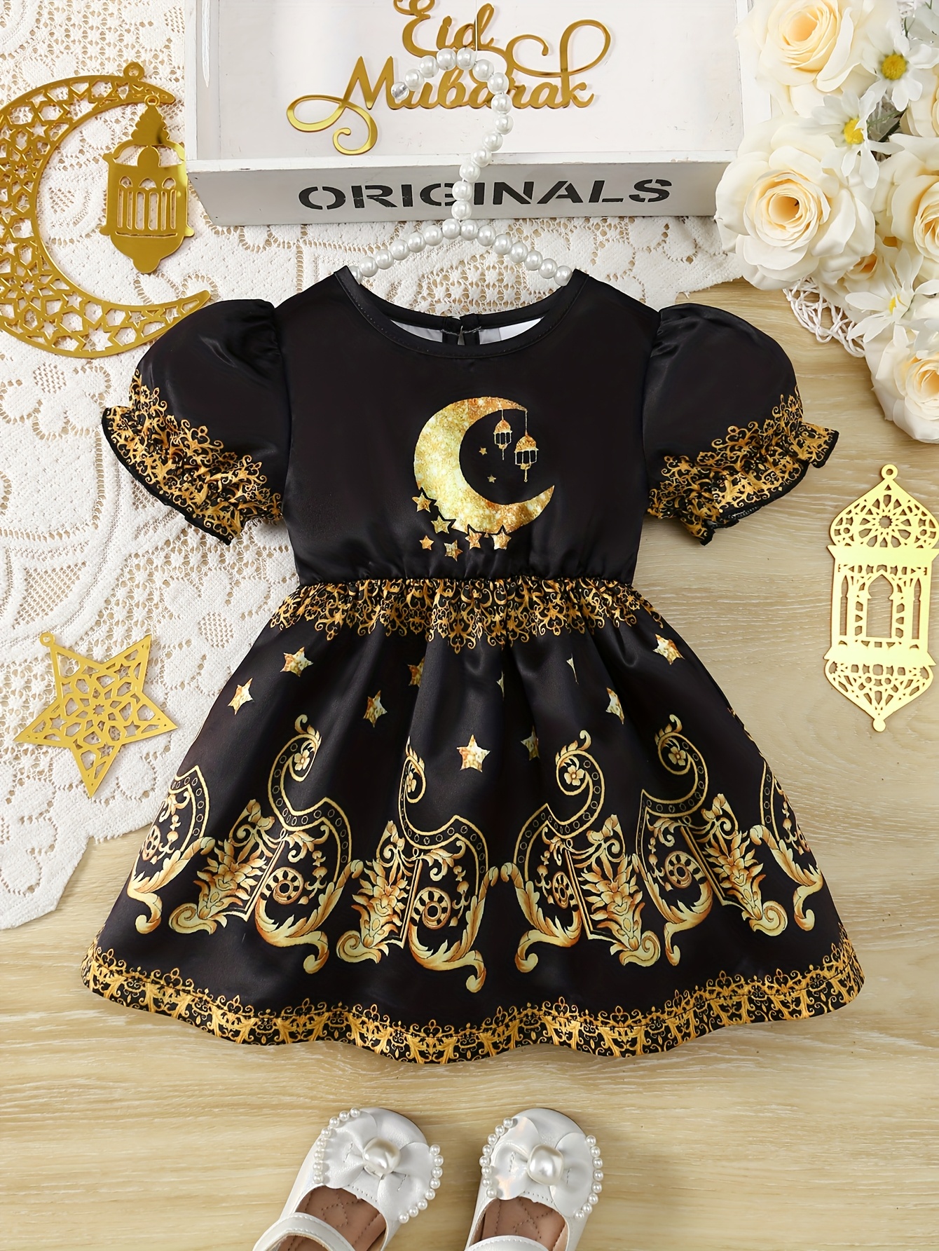 infant ramadan puff sleeve back button ethnic - Temu Germany