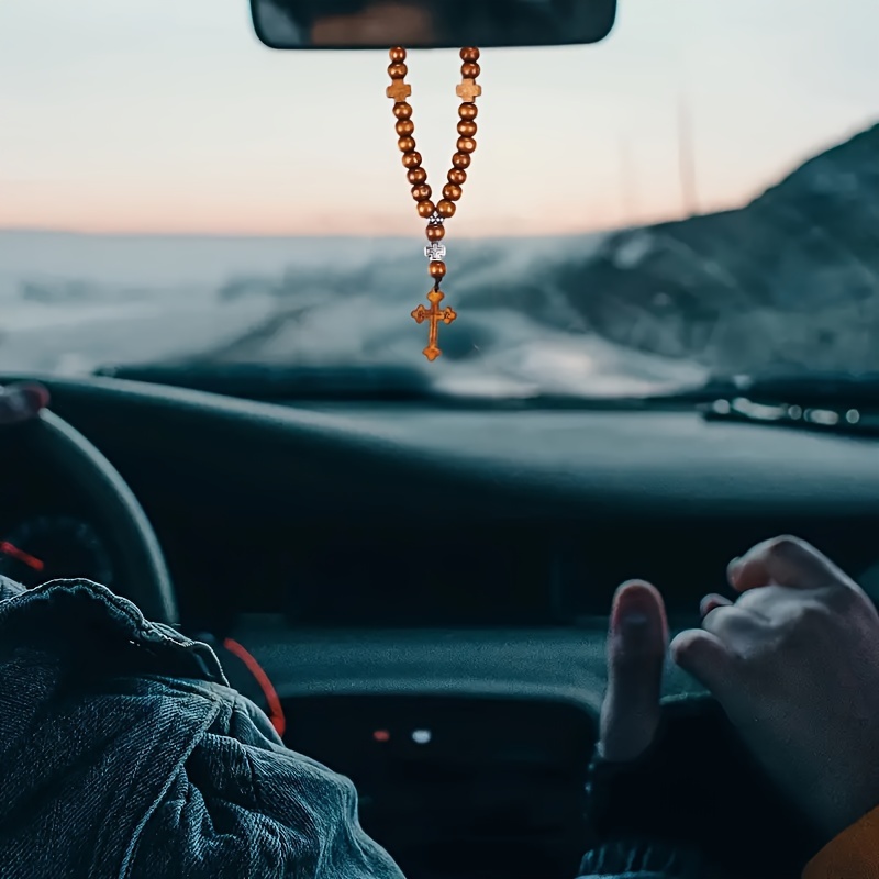 Accessori Da Appendere Per Specchietto Auto - Decorazione Fiori, Blu - Foto 3