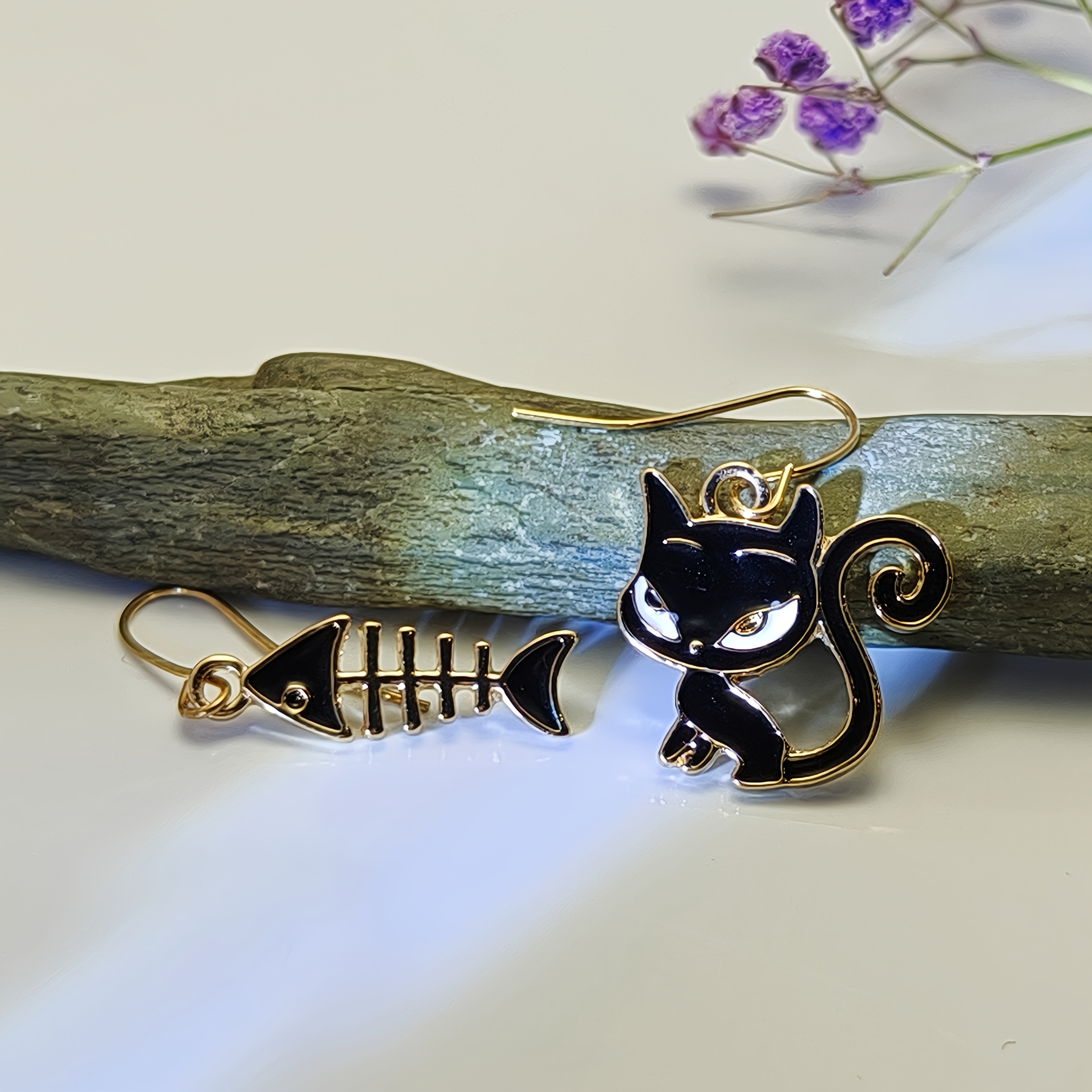 Asymmetrical Drop Catfish Ear Clip Earrings — Unique Style