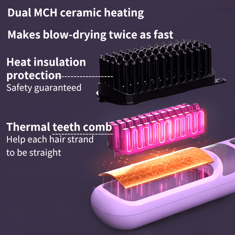 Portable Wireless Bang Comb with USB Rechargeable Design