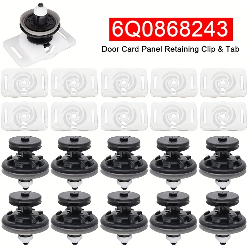 10set Car Door Card Interior Trim Panel Clips For Vw Tiguan Golf 5/6 Jetta Cc Caddy For Tt Mk2 6q0868243