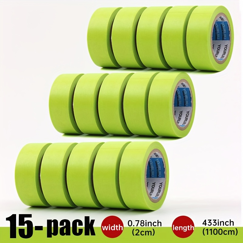 E-shop Apfelgrünes japanisches Washi Tape Multi-Roll Set, orangefarbenes Washi Masking Tape, Profi-Auto Lackband, Spezialband für Auto Lackierung,