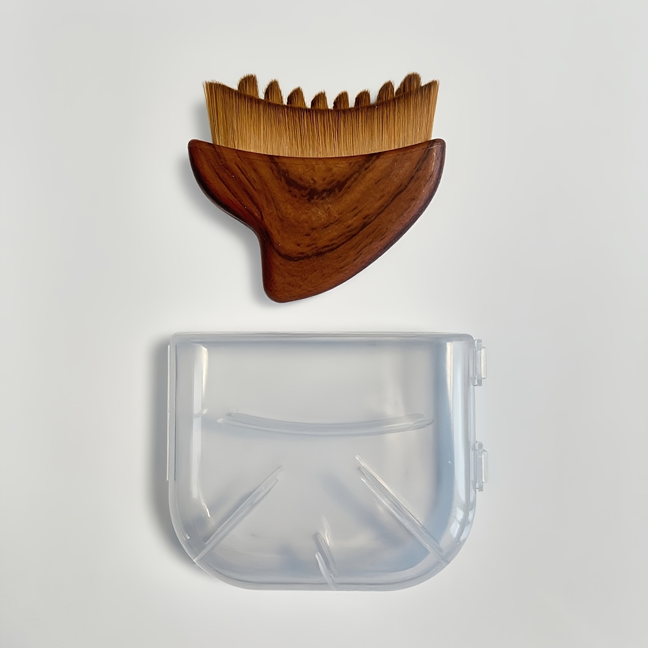 TEMU 면역계 피부 윤곽 브러쉬 (보관함 포함), 얼굴, 턱, 목용. 정밀한 피부 맞춤을 위한 최신 업그레이드된 인체공학적 디자인, 모든 피부 타입에 적합