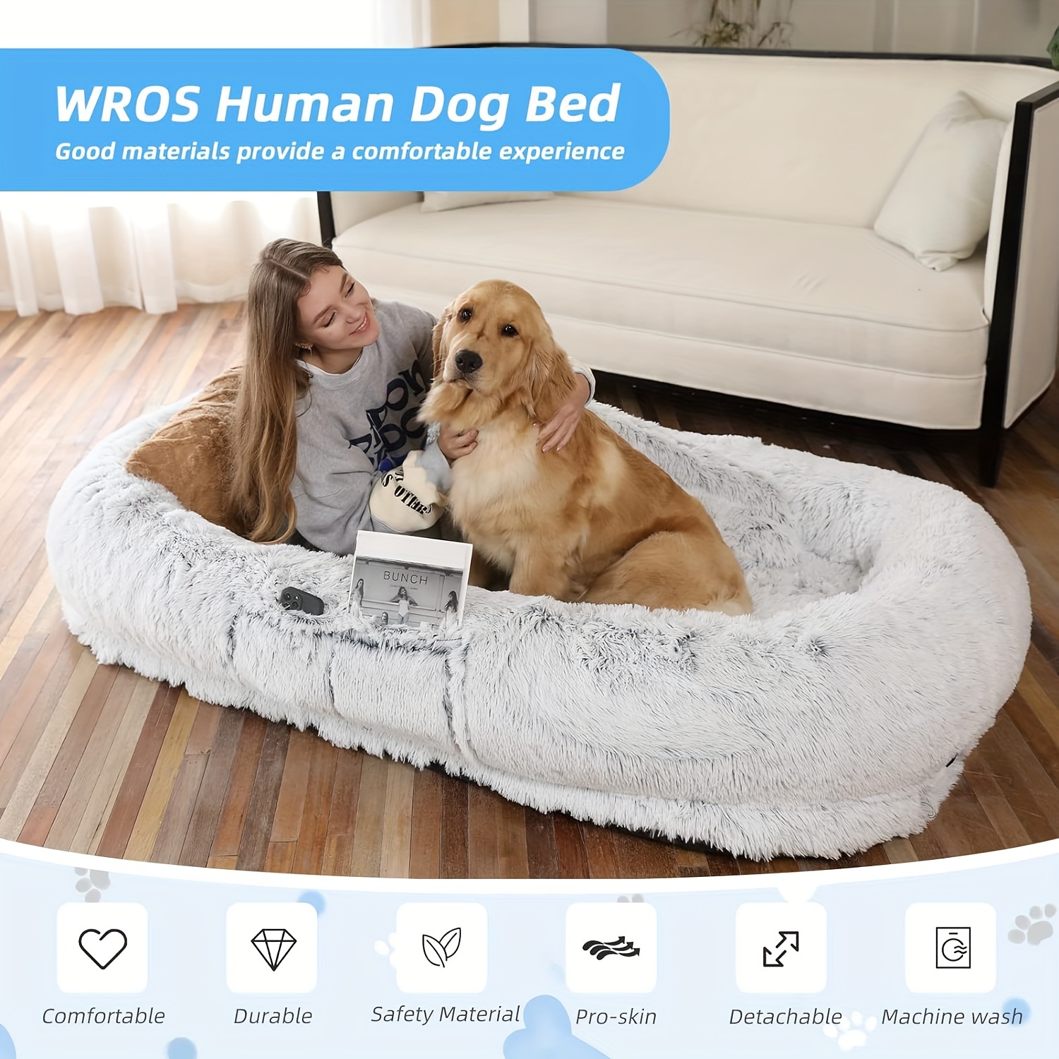 how to clean a non washable dog bed