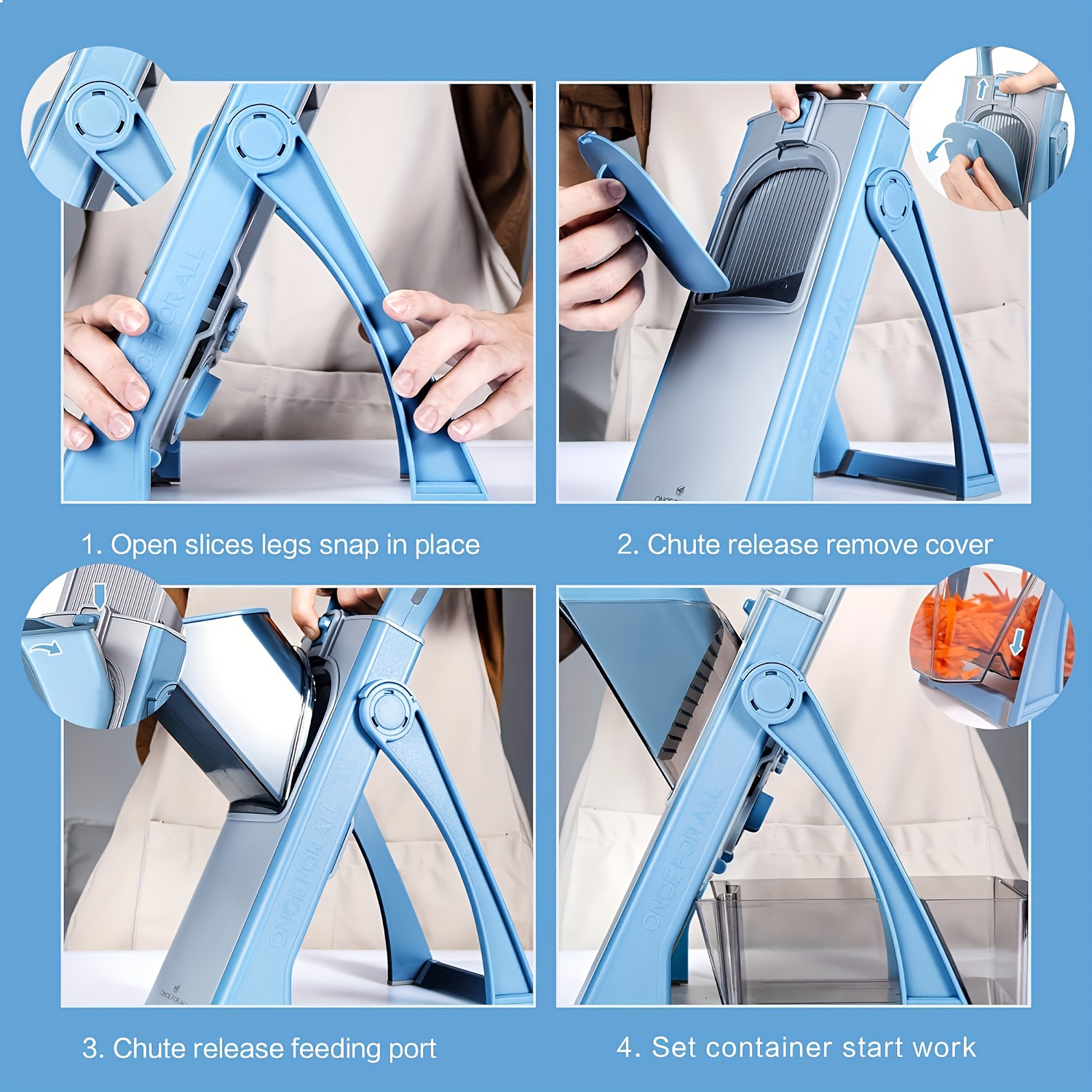 1pc Trancheuse manuelle robuste avec épaisseur réglable - Construction métallique robuste, design pliable pour un rangement efficace - Pas d'électricité nécessaire, préparation rapide - Idéale pour les cuisines à domicile et professionnelles - Facile à nettoyer et entretenir, gadget de cuisine, rangement compact, construction robuste, hachoir à aliments, préparateurs de repas