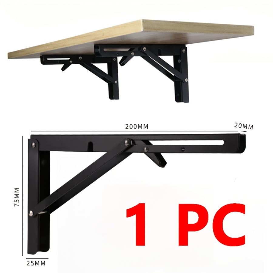 TEMU 1 pièce Support Pliable - de Place, Trépied à Ressort pour Étagères Flottantes DIY