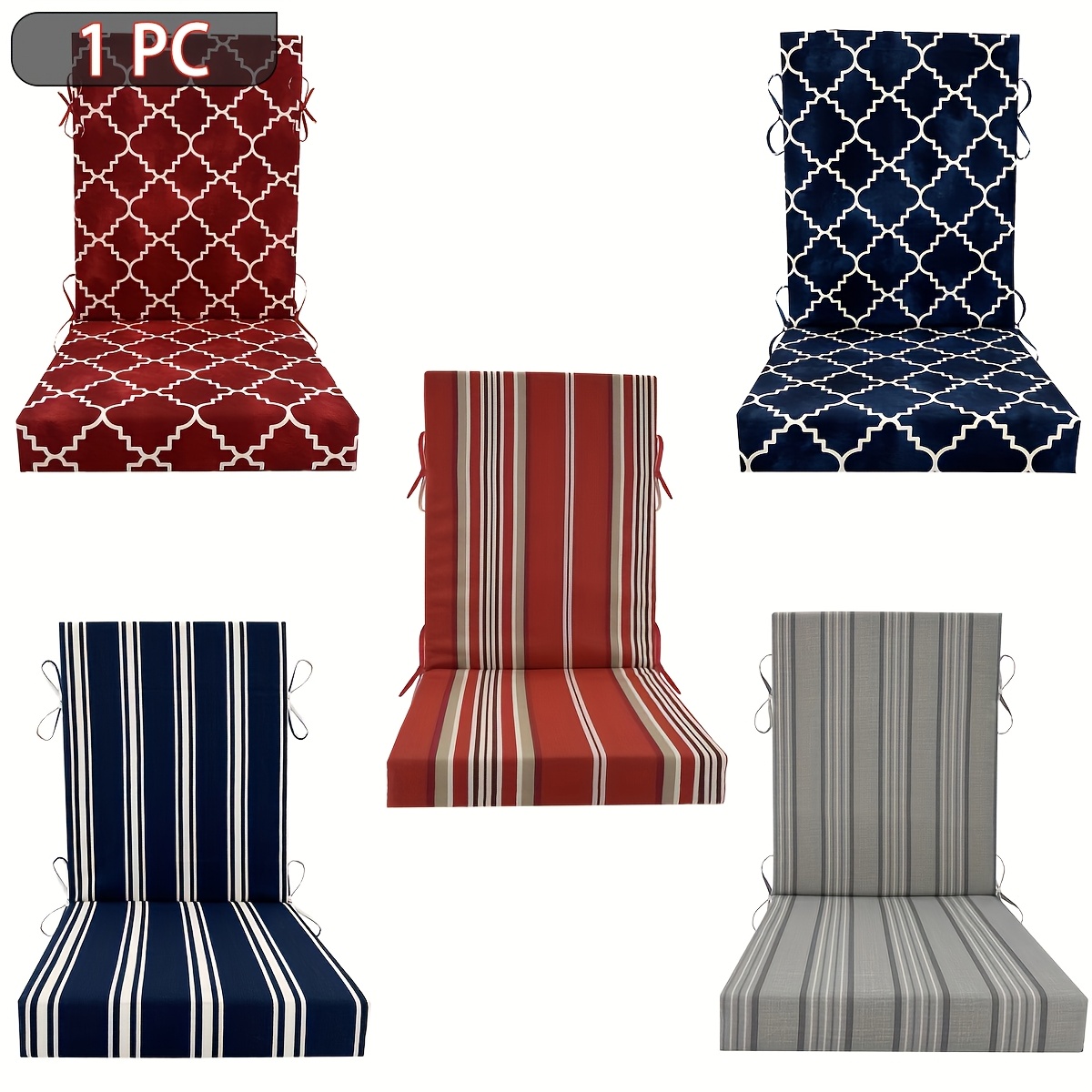 high back outdoor chair cushions sold on Temu Australia