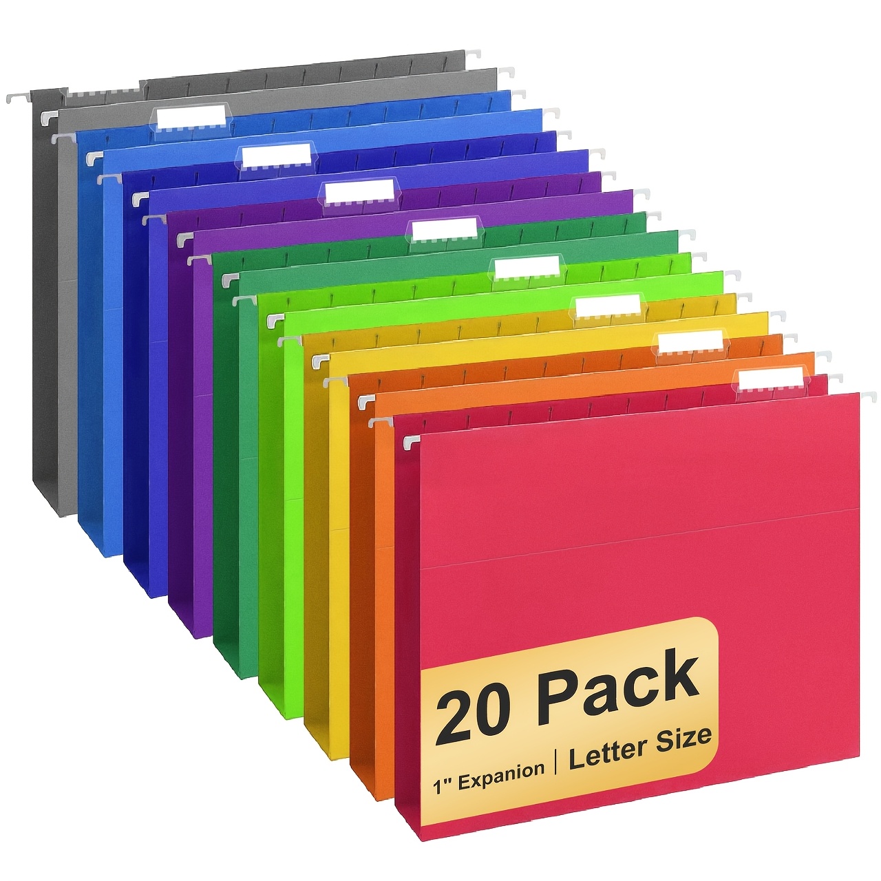 TEMU Folder Hanging Letter Sized Hanging Folder With 1/5 Cut Labels, Keeping Your Home And Office Loose Files, Documents, And Paper Organized In 10